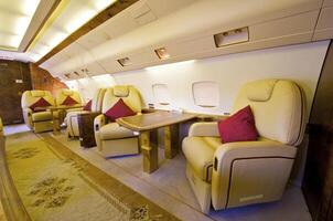 Interior of Business jet photo