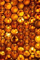 Honeycomb close up photo