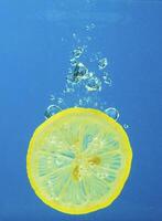 Lemon in water photo