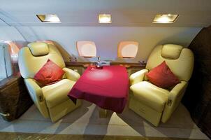 Interior of Business jet photo