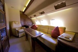 Interior of Business jet photo