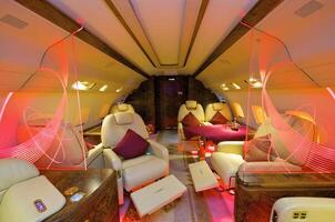 Interior of Business jet photo