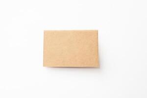 Blank craft business cards. photo