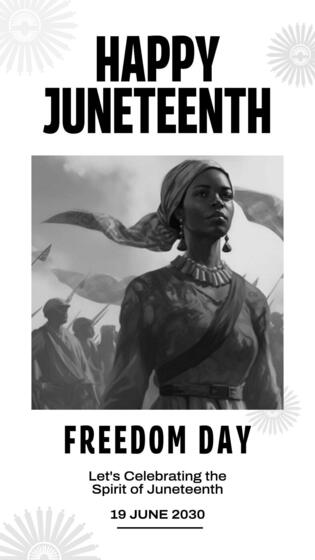 Happy Juneteenth Instagram Story