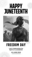 Happy Juneteenth Instagram Story template