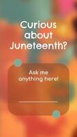 Juneteenth Instagram Engagement template