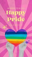 pride month instagram story social media template