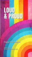 loud and proud for pride month media social template