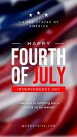 Minimalist Fourth of July Instagram Story template