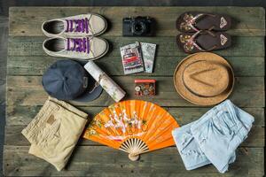 Summer traveling stuff photo