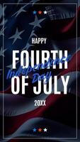 Happy Independence Day Fourth of July Instagram Story template