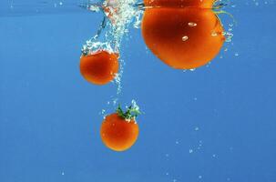 Vegetables in water photo