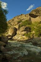 View of the mountain river photo