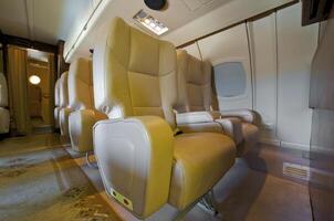 Interior of Business jet photo