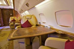 Interior of Business jet photo