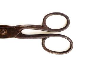 Old big iron isolated scissors photo