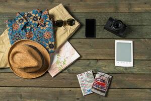 Summer traveling stuff photo