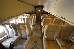 Interior of Business jet photo