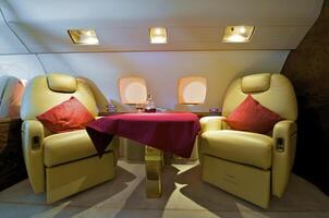 Interior of Business jet photo