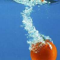 Vegetables in water photo