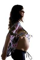 The beautiful young girl, the third trimester of pregnancy photo