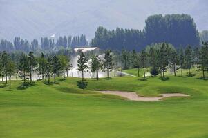 Morning Landscape at a Golf Clu photo