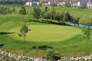 Morning Landscape at a Golf Clu photo