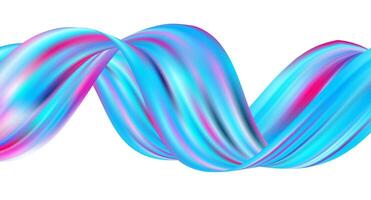 3d Wave Liquid shape color background. vector