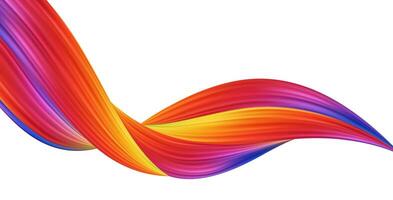 3d Wave Liquid shape color background. vector