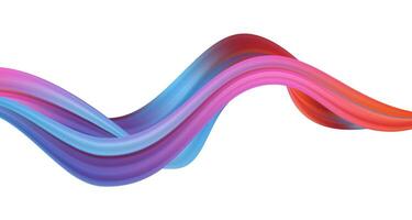 3d Wave Liquid shape color background. vector