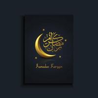 Luxury Eid Mubarak poster design. Eid mubarak social media poster design. vector