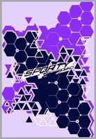 Soccer jersey design for sublimation. Abstract background with sport pattern. vector