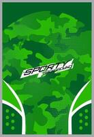 Soccer jersey design for sublimation. Abstract background with sport pattern. vector