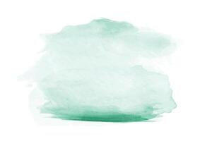 Abstract watercolor green hand-drawn background vector