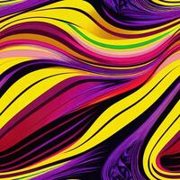 Repeating Pattern of MusicInspired Colors in Green Yellow and Purple photo