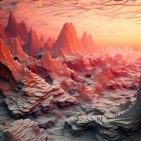 píxel turbulencias esculpir intrigante digital paisajes foto