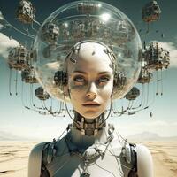 Techno-Surrealism Fuse elements of technology and surreali photo