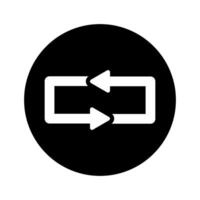 refresh, undo, redo, rotation,repeat  arrows isolated white background vector