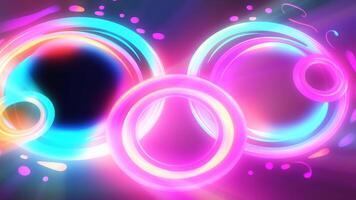 Abstract neon lights background with lightbeams. video