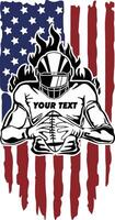 Amarican Football Flag,Personalized Football Player,football season,American Football Player,Football Mom,football silhouette vector