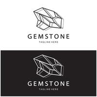 Luxury Polygon Diamond Crystal Line Art,Gem,Gemstone Emerald,Jade,Diamond, Gold, and Precious Jewelry Logo Design vector