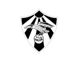 valor Reikiavik club símbolo logo negro Islandia liga fútbol americano resumen diseño vector ilustración