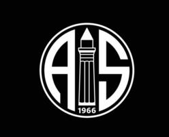 antalyaspor logo club símbolo blanco Turquía liga fútbol americano resumen diseño vector ilustración con negro antecedentes