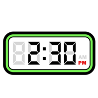 Digital Uhr Zeit beim 2.30 Uhr, Digital Uhr 12 Stunde Format png