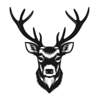 deer face ,head, AI Generative png