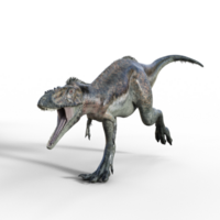 alioramus dinosaurus geïsoleerd 3d png