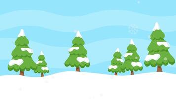 Cartoon Christmas Border Background Loop HA014 E video