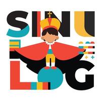 Dynamic Sinulog, Festive Design for Honoring Cebu's Santo Nino vector