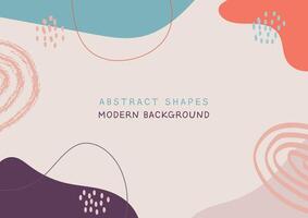 Abstract Shpaes Modern Art Design Background vector