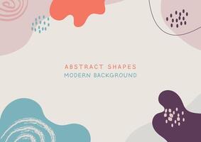 Abstract Shpaes Modern Art Design Background vector